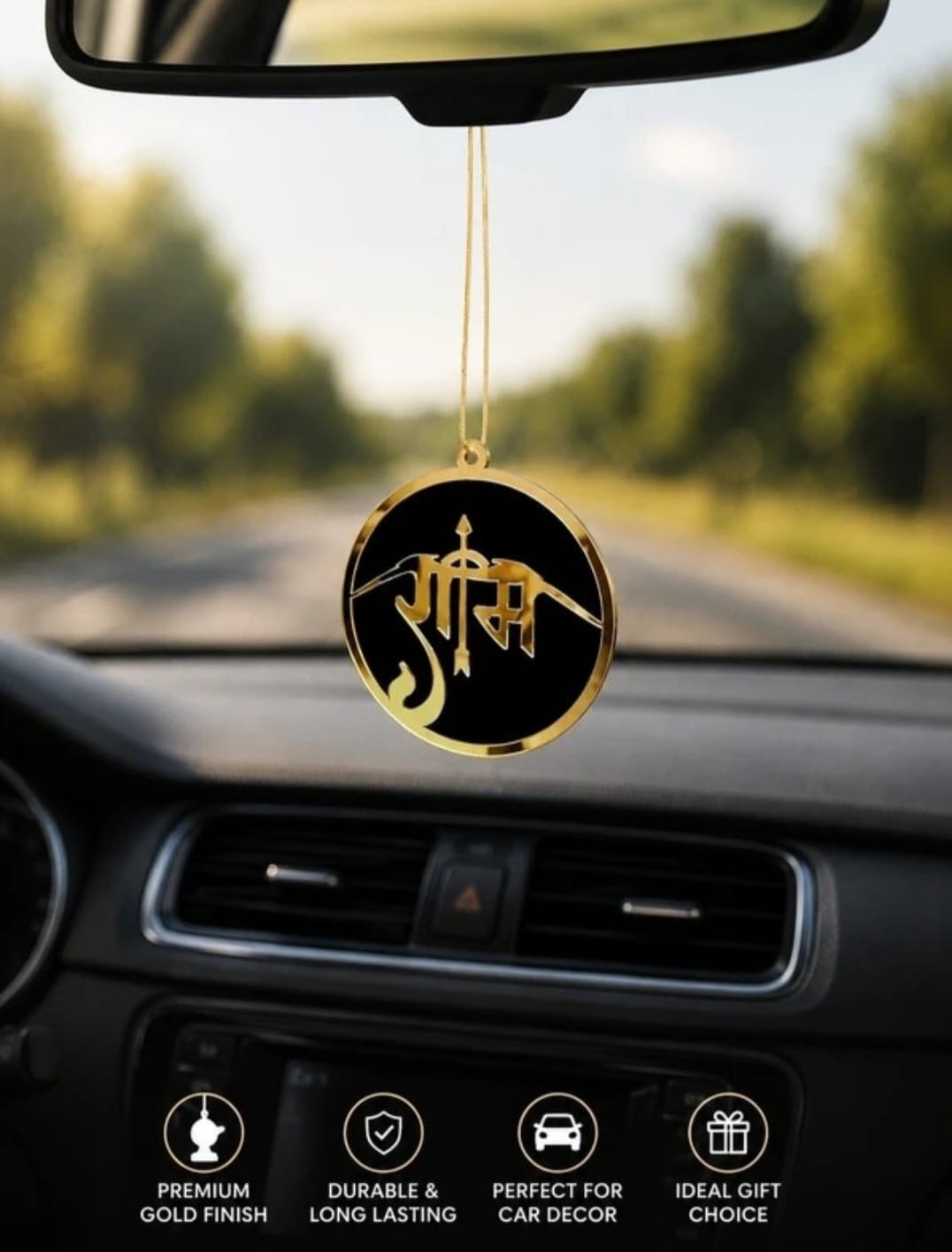 Acrylic Car Hanging Accessories Interior- Ram Car Hanging