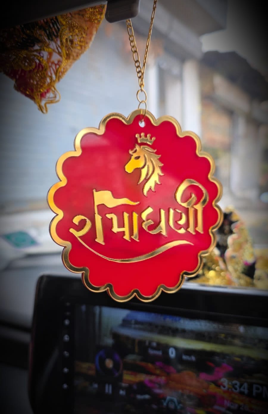 Acrylic Car Hanging Accessories Interior- Ramadhani Car Hanging